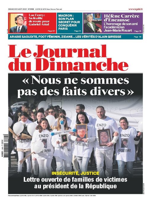 Title details for Le Journal du dimanche by Lagardere Media News - Available